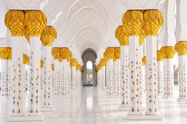Mosquée blanche à Abu Dhabi